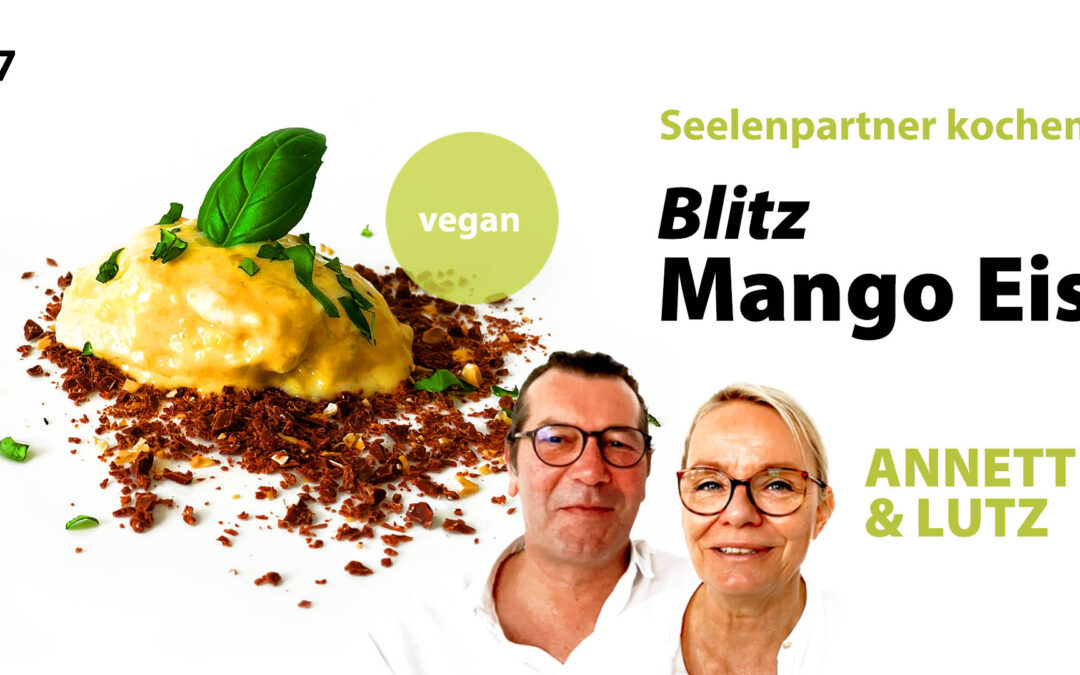 Seelenpartner kochen BLITZ MANGO EIS (vegan!)