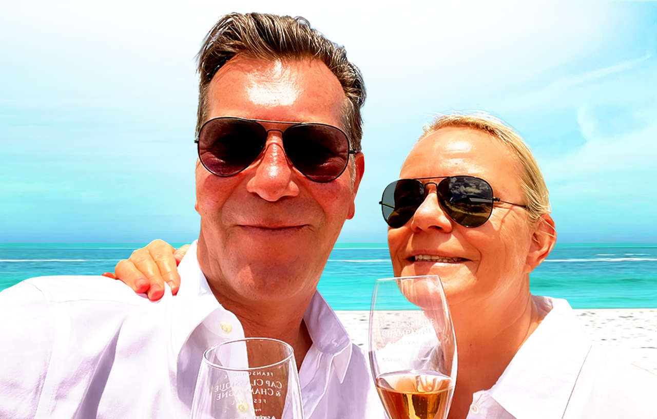 Annett Burmester mit Seelenpartner Lutz am Strand in Kapstadt – wahre Liebe und glückliche Seelenpartnerschaft leben
