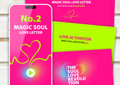 Paket des MAGIC SOUL LOVE LETTER No. 2 – Deine Erinnerung: Du bist Liebe, gechannelter Liebesbrief Deiner Seele von ANNETT & ISIE – THE SOUL LOVE REVOLUTION.